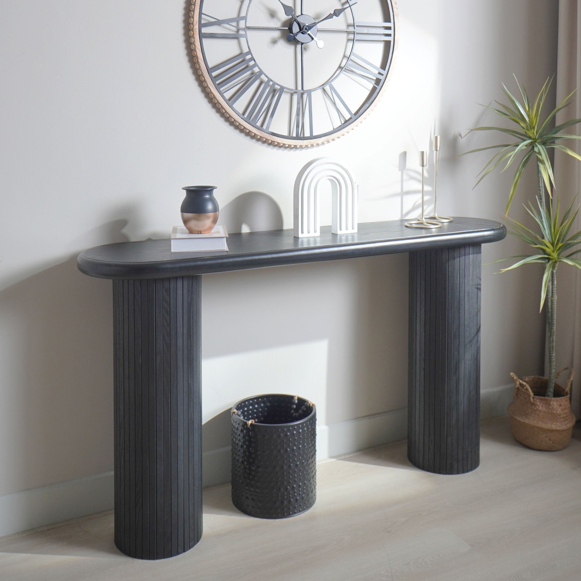 Wood Console Table, Modern