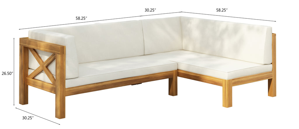 Brava X-Back Left Corner Bench Set of 2