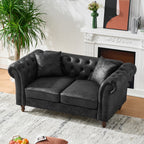 66" Chesterfield Tech Fabric Sofa