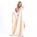 Pyramid Grid Throw Blanket
