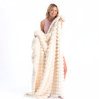 Pyramid Grid Throw Blanket
