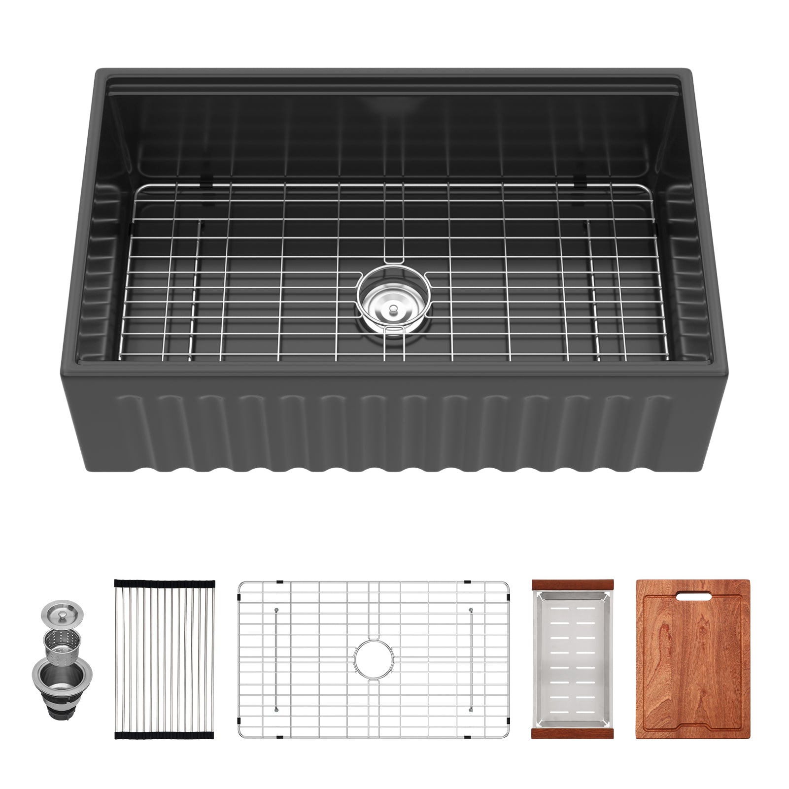 33" Matte Kitchen Sink