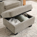 Single Sofa Recliner with Manually Adjustable Backrest - Brown
