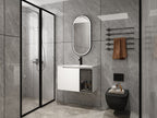 30" Wall-Mounted Bathroom Vanity With Ceramic Sink