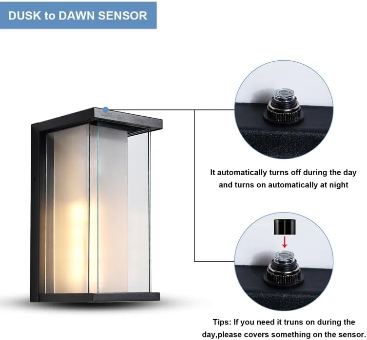 Dusk To Dawn Outdoor Wall Sconce
