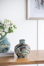 Ceramic Decorative Vase - Blue and White