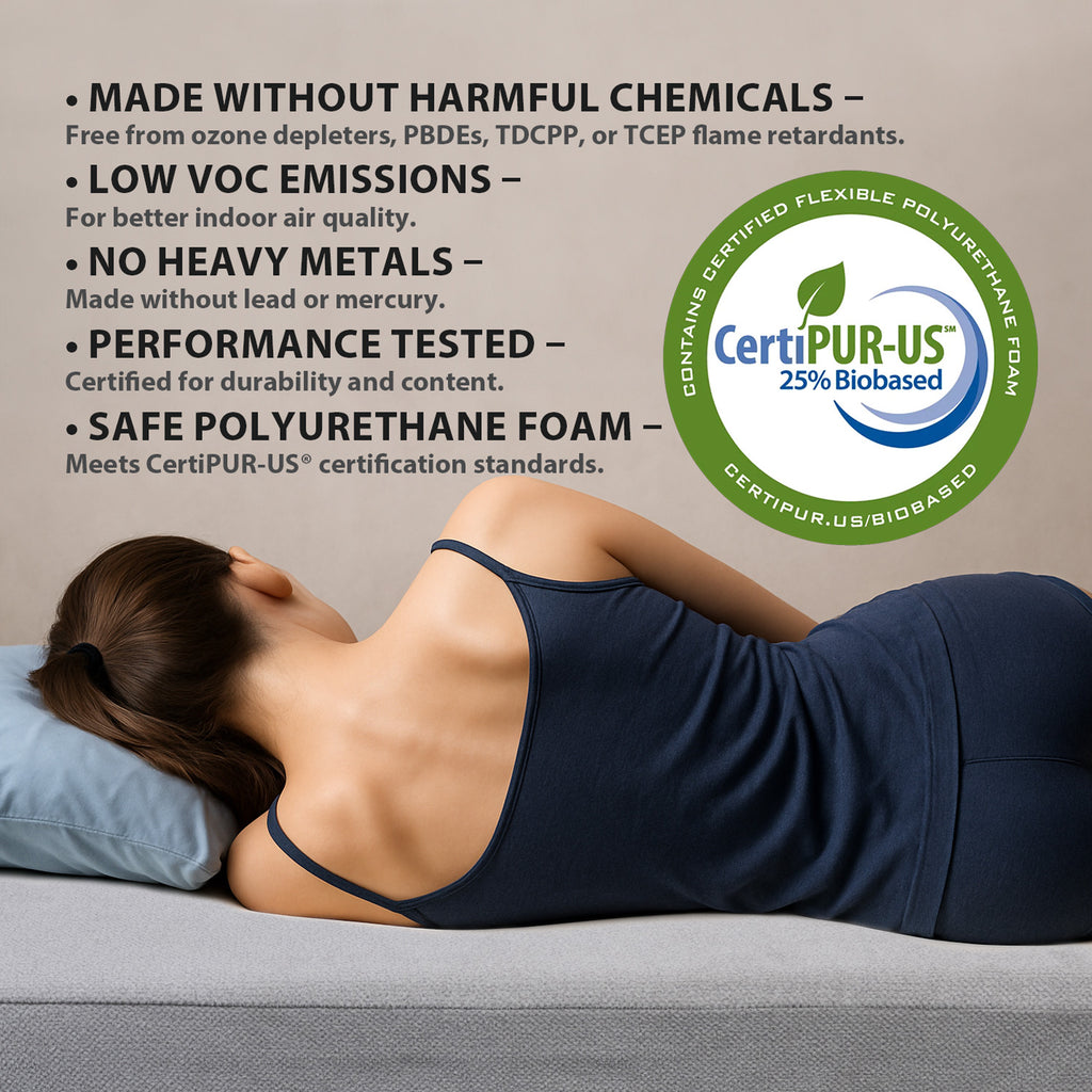Memory Foam Infused Futon Mattress Full Size