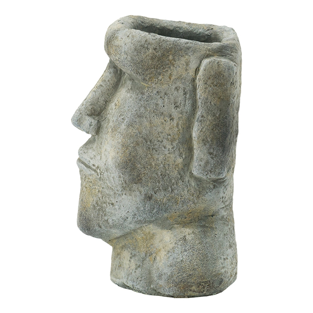 Easter Island Cement Planter - 9"