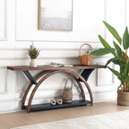 70.87" Console Table with Storage Shelf, Narrow Long Sofa Table