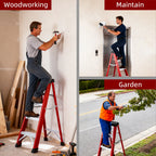 Fiberglass Single-Sided Stepladder