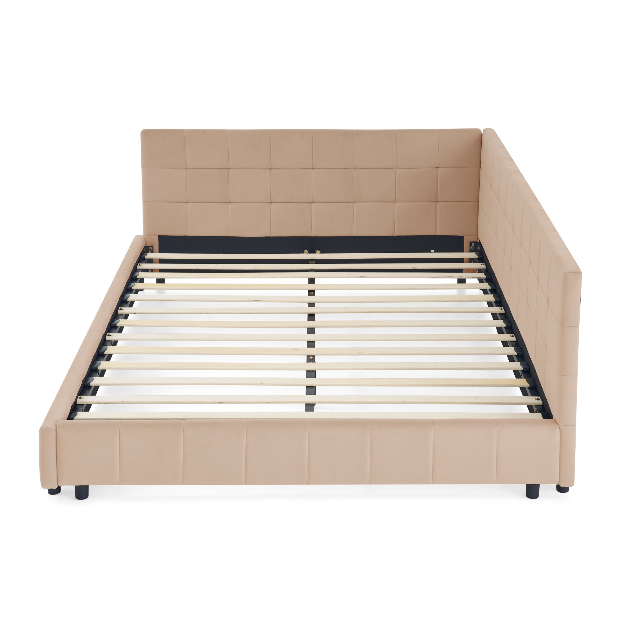 Queen Size Upholstered Tufted Bed Frame
