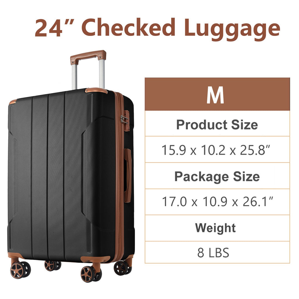 Lightweight Durable ABS Suitcases with Double Wheels