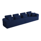 L Shape Modular Sectional Sofa - Blue