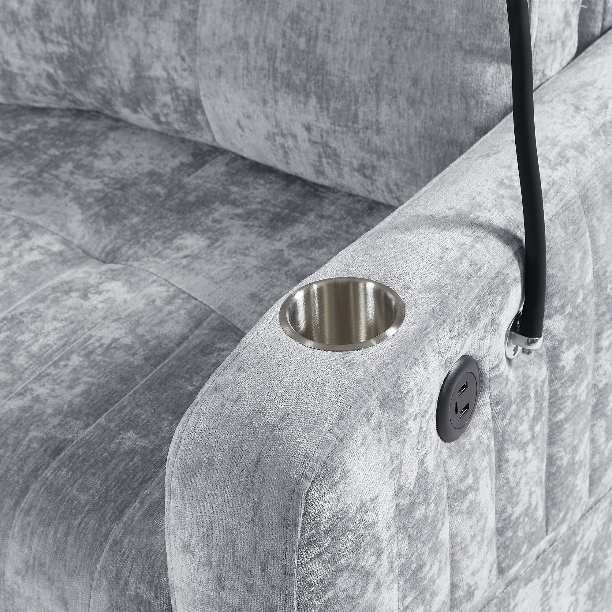 53.9" Modern Loveseat Pull-out Sofa Bed