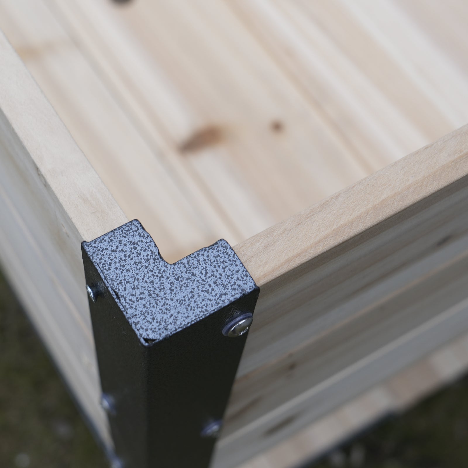 45" Iron-Wood Combined Growing Beds with Storage Racks