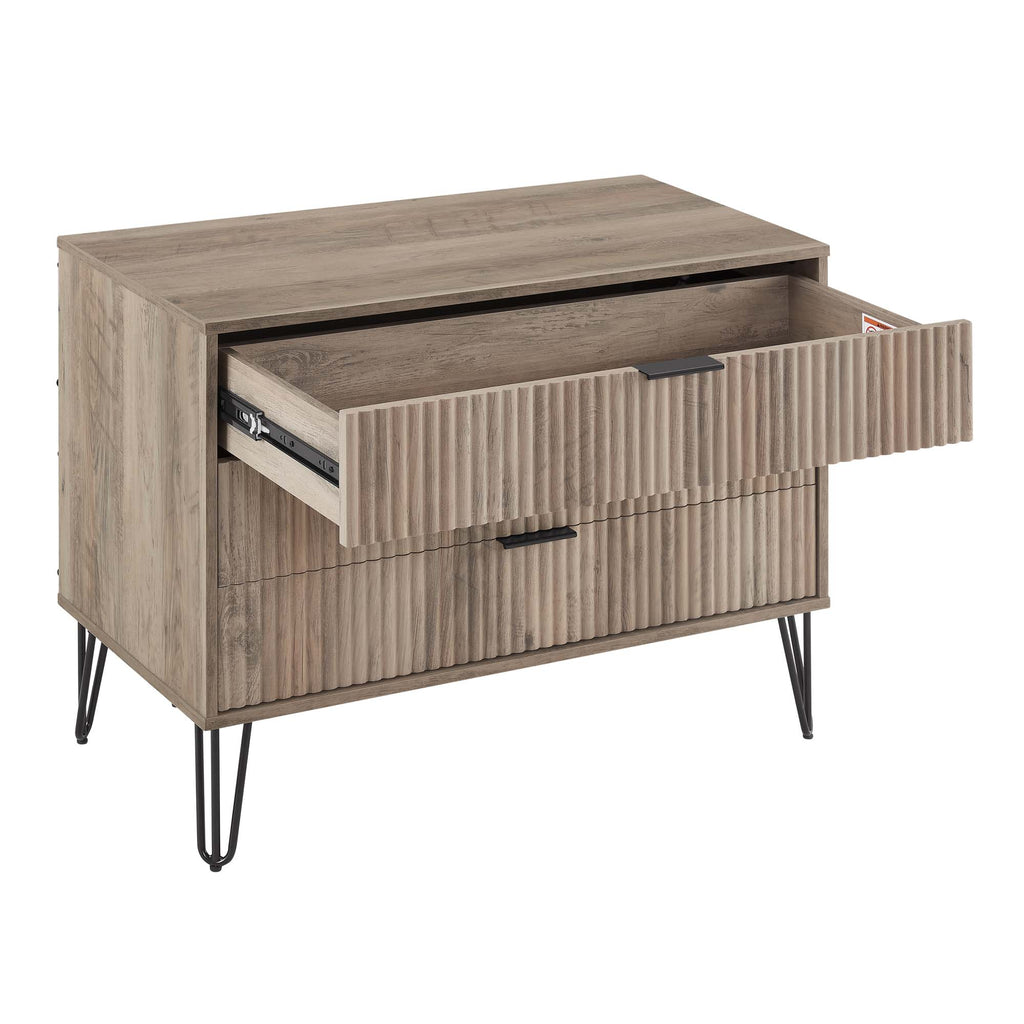 Dumbo 35" Fluted Dresser in Rustic