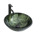 Artistic Tempered Glass Vessel Bathroom Sink