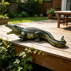 23" Simulated Crocodile Garden Statue
