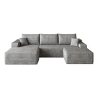 107" Cloud Sectional Sofa with 1 Ottoman