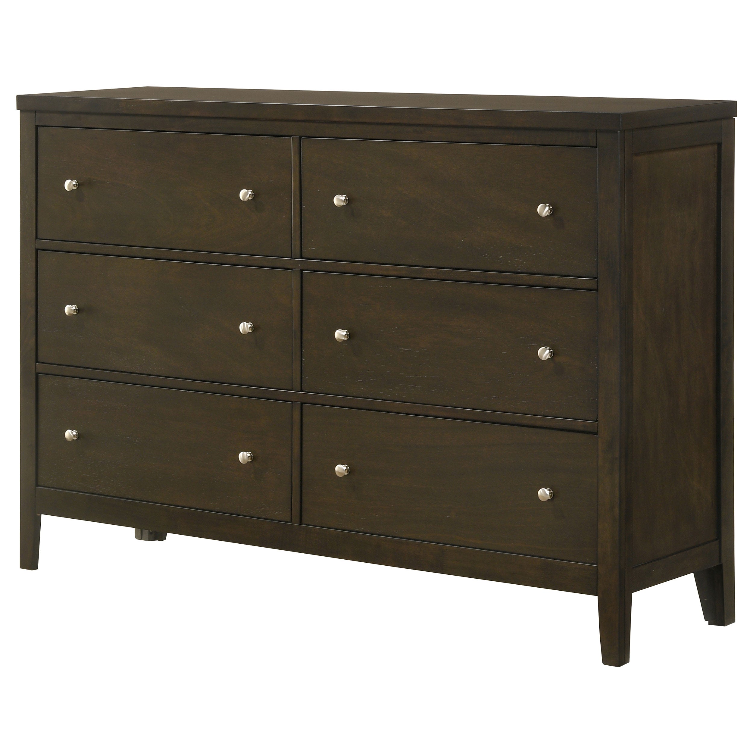 Clement Dark Cocoa 6-Drawer Dresser Cabinet