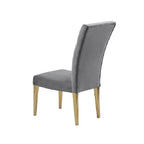 Modern Velvet Upholstered Dining Chair Set of 2