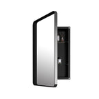 20x30 Inch Recessed Black Metal Framed Medicine Cabinet