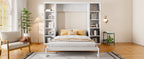 Queen Size Murphy Bed With Desk And Bookshelf