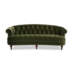 La Rosa Victorian Chesterfield Tufted Sofa - Olive