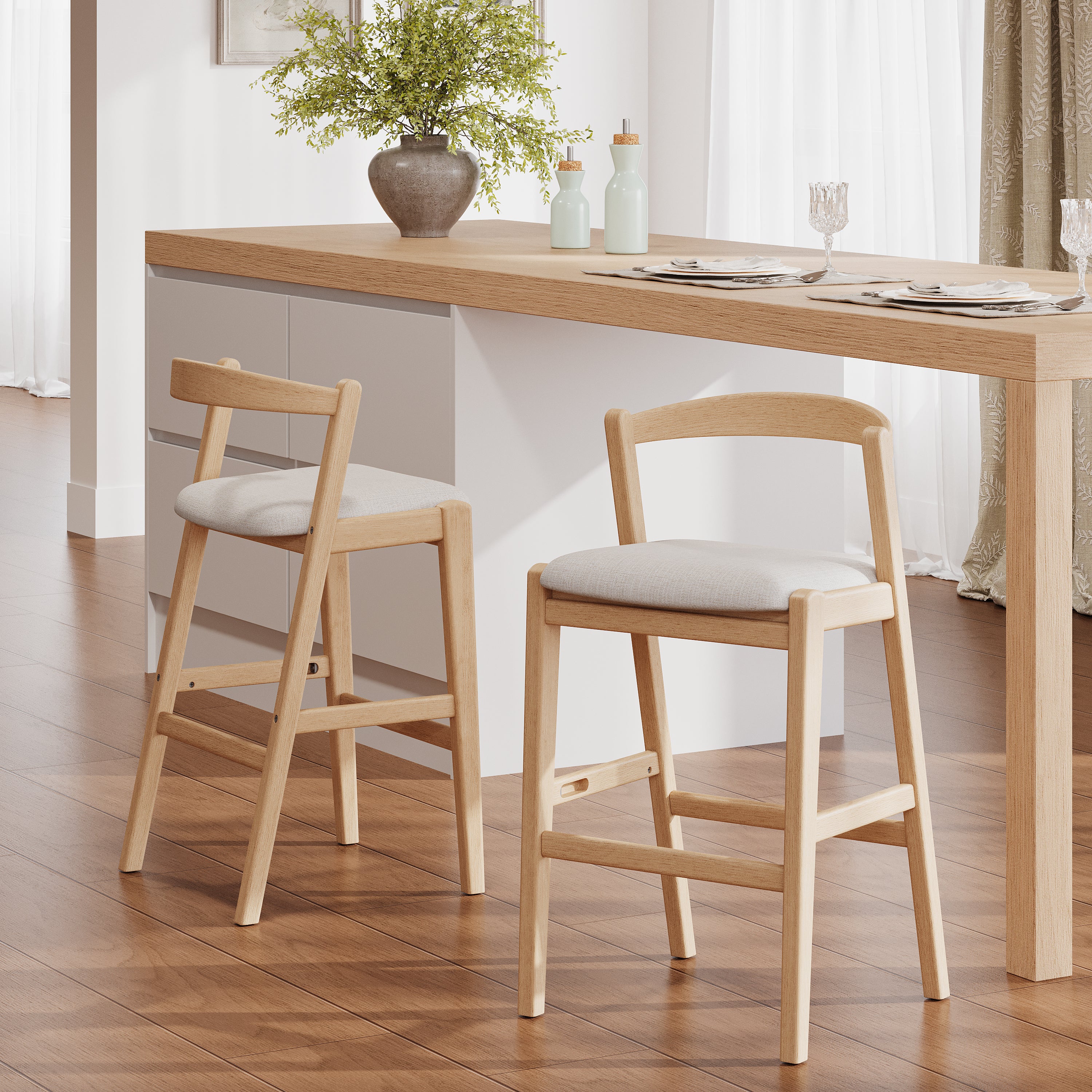 Balmain Indoor Rubberwood Barstool