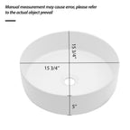 15.75"x15.75" Ceramic Vessel Sink