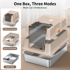 Stainless Steel Cat Litter Box - Big Size