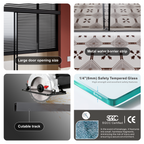 Spacious 60x72 Inch Frameless Shower Door