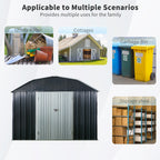 10 ft x 12 ft Outdoor Metal Storage Shed