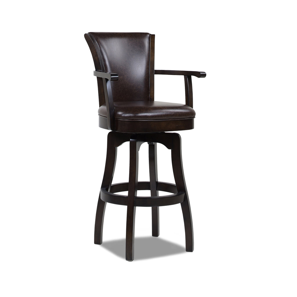 Williams 31" Swivel Bar Stool with Armrests, Vintage
