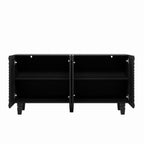 59'' Modern Buffet Sideboard with 4 Sunburst Doors