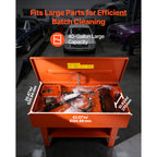 Parts Washer 40-Gallon with Electric Pump
