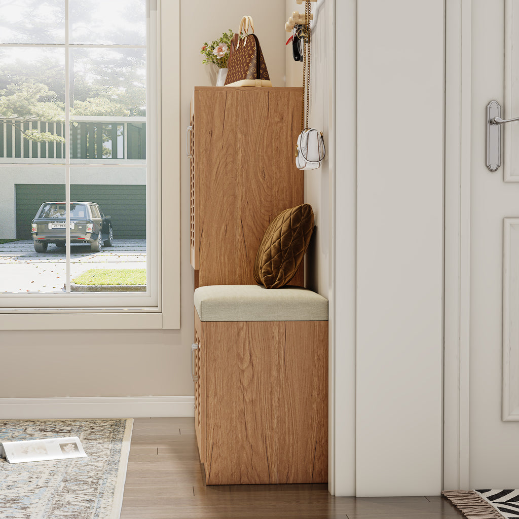Multi Functional Shoe Storage Cabinet with Bench