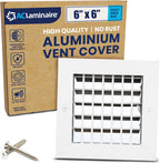 AC Register Vent Cover 6X6 inch - Adjustable Aluminum HVAC Grille