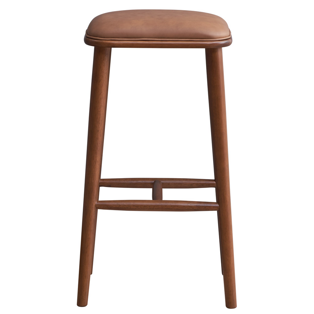 Jason Mid-Century Modern PU Leather Bar Stool