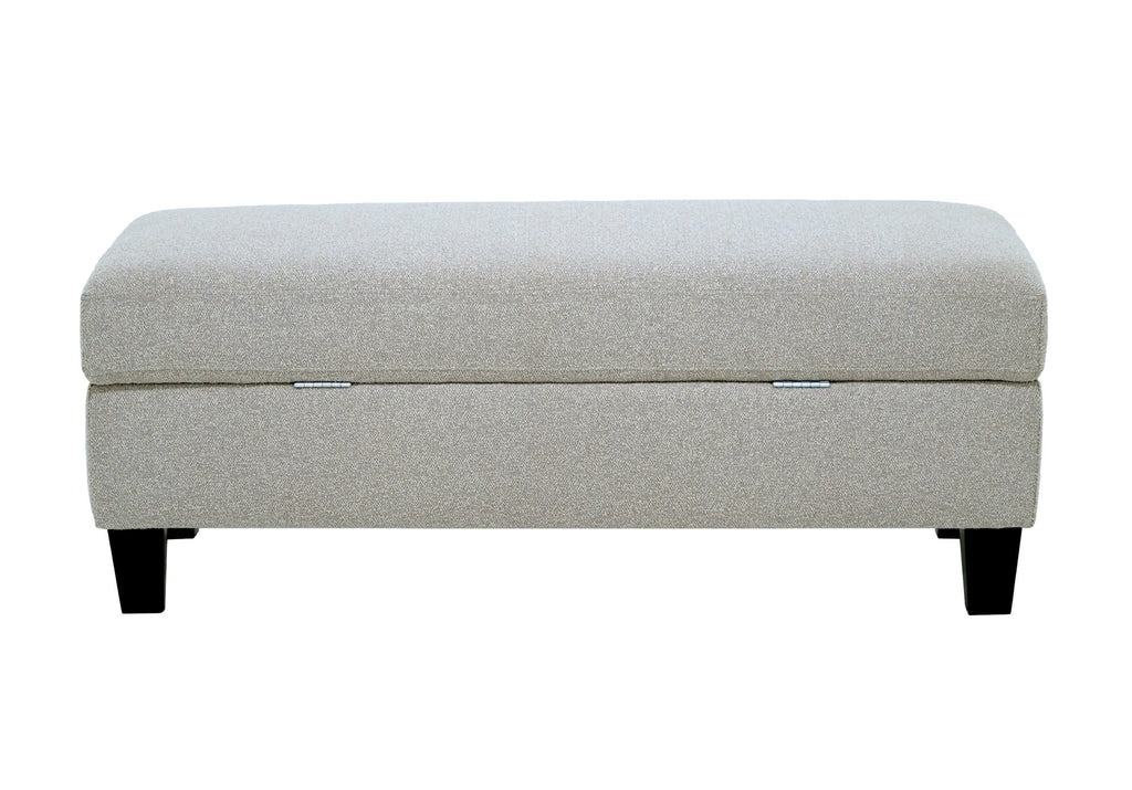 Gray Storage Ottoman