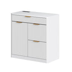 Freestanding Office File Cabinet with Built-in Charging Station