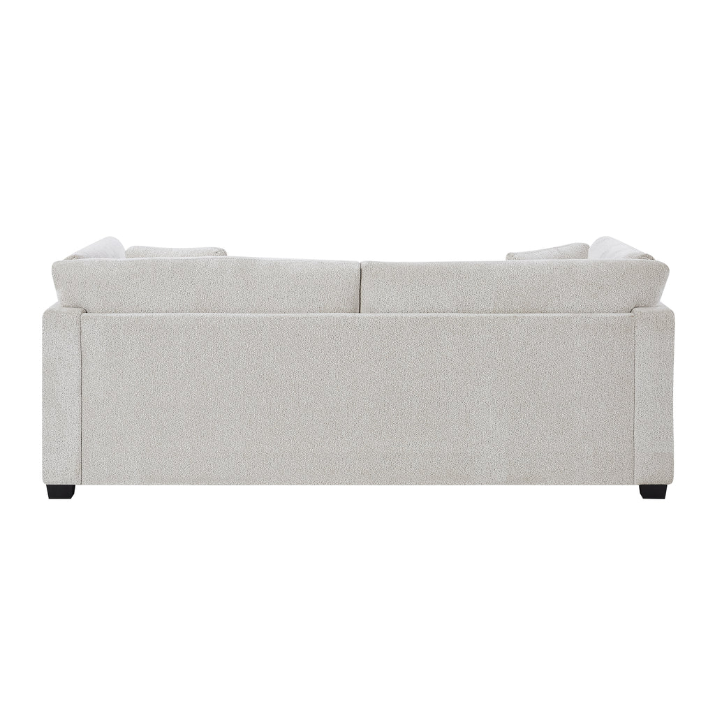 83.50" Modern Flared Arms Sofa (Beige)