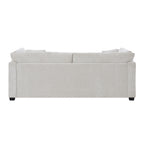 83.50" Modern Flared Arms Sofa (Beige)