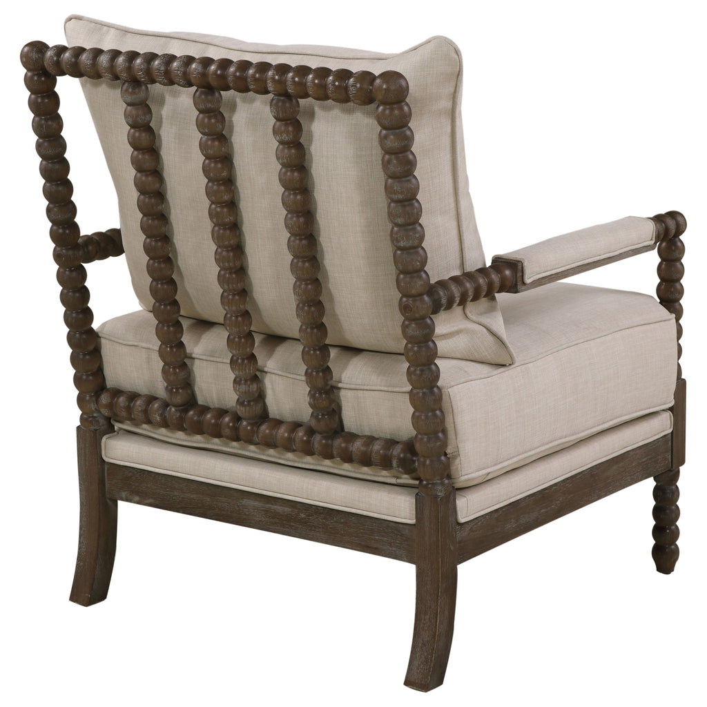 Beige Accent Armchair