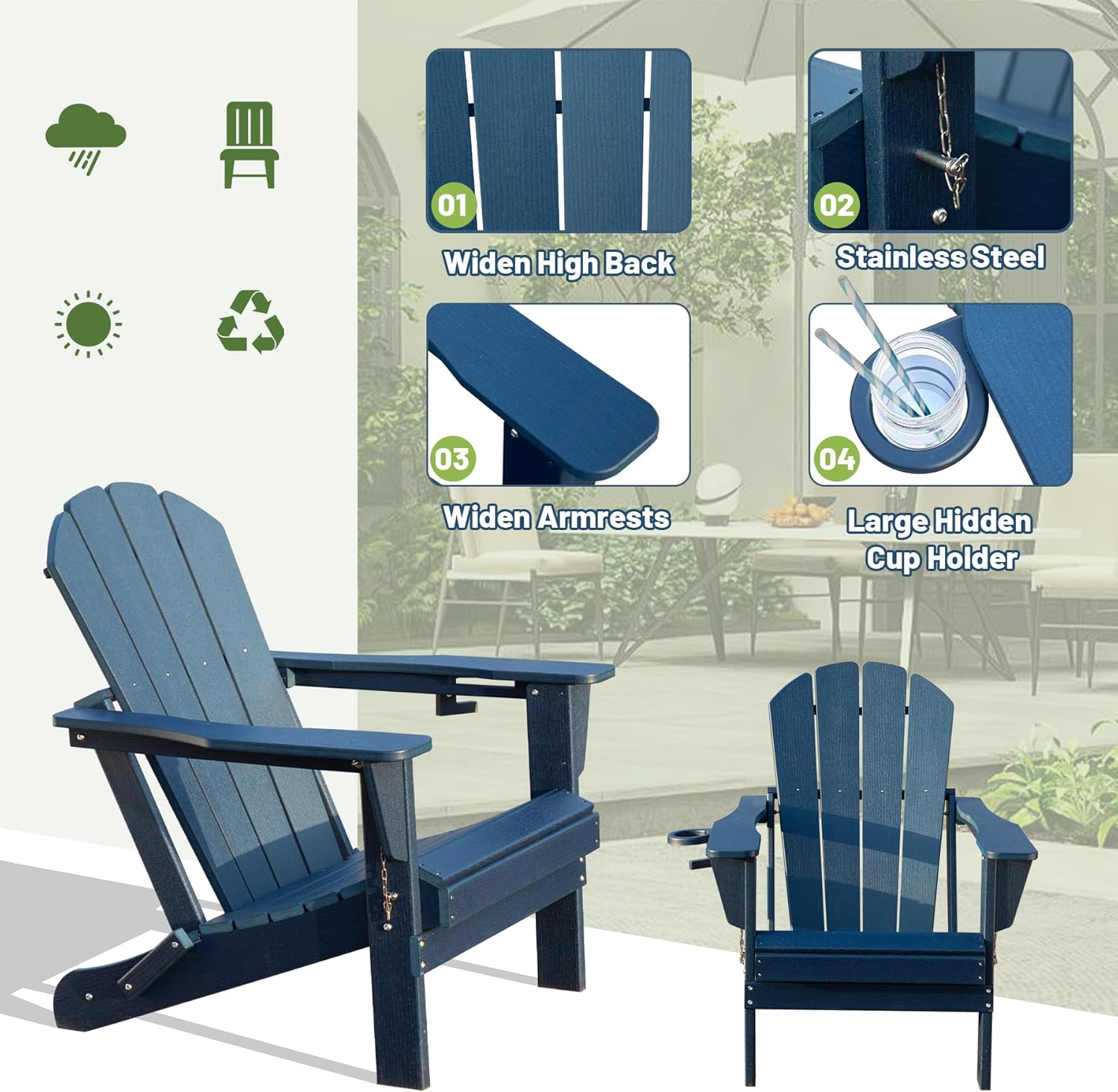 Adirondack Chairs Set of 2