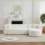 109.4" Modular Sectional Sofa in Beige