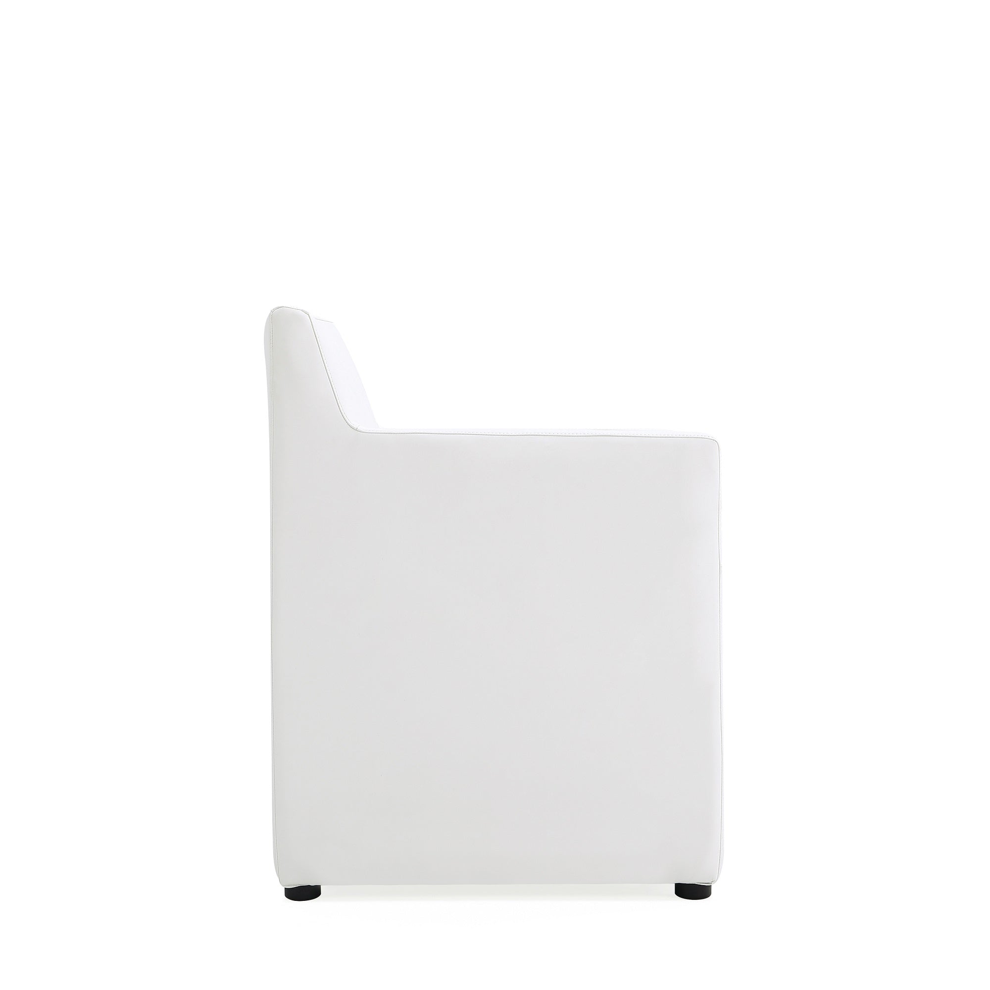 Anna Square Vegan Leather Armchair