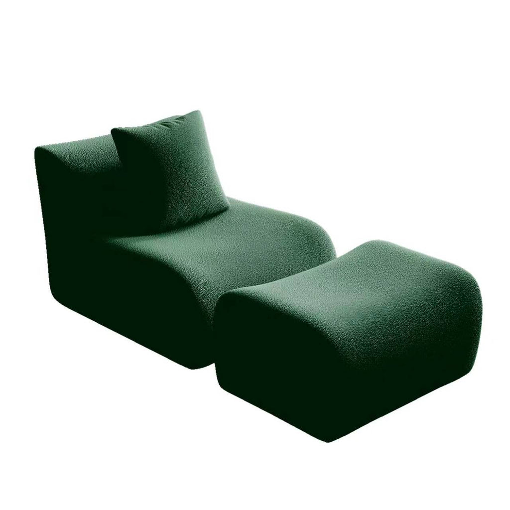 Soft Teddy Fabric Boneless Sofa