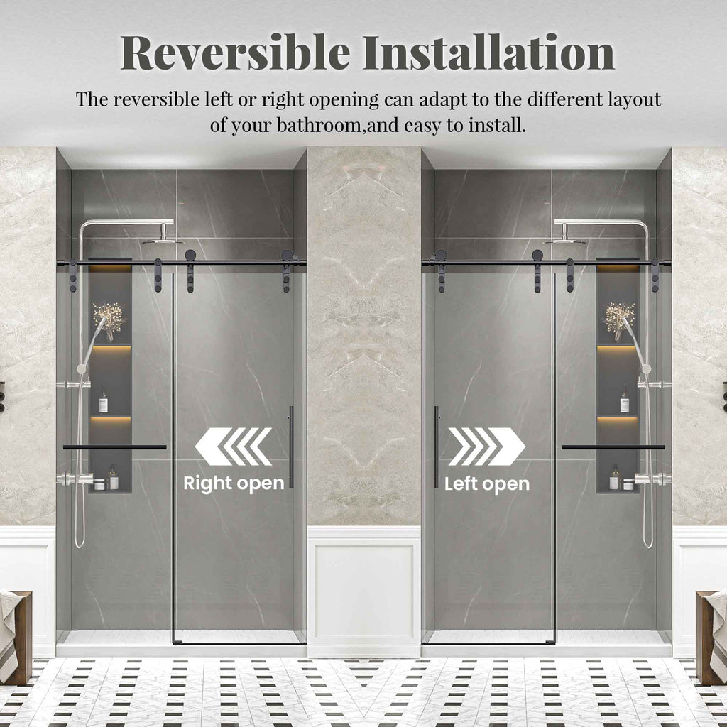 Frameless Single Sliding Shower Doors