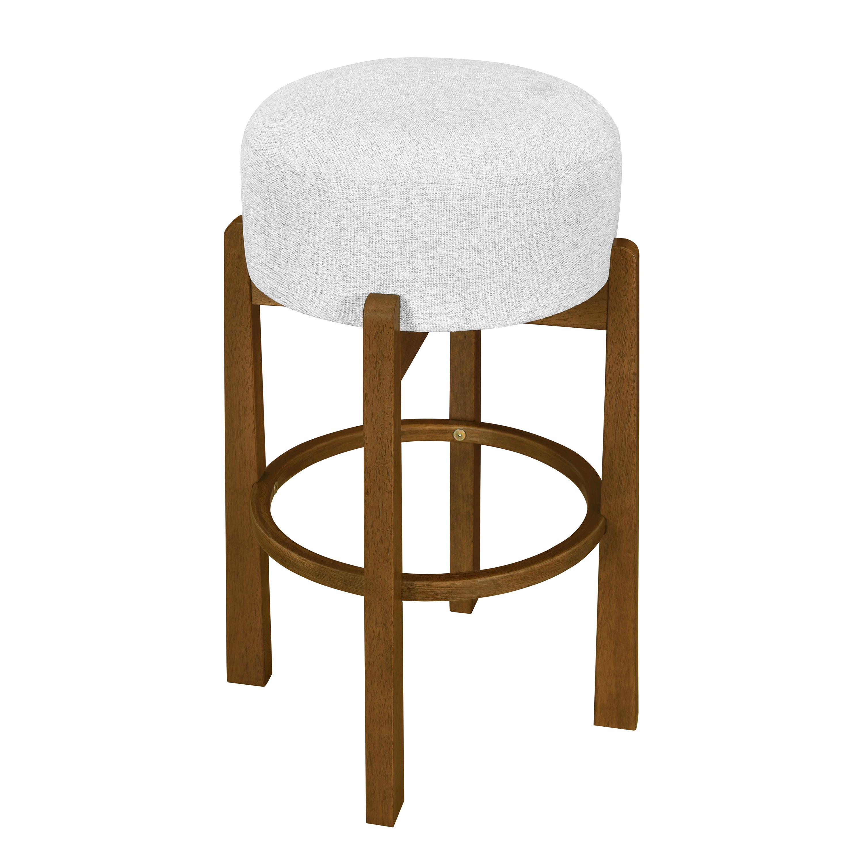 Vera Indoor Wooden Upholstered Barstool, Dark